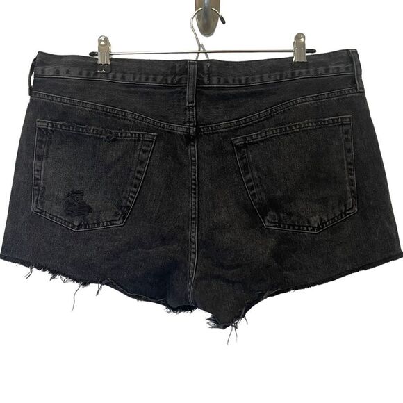 AGOLDE Parker distressed denim shorts in Black Size 32 - Picture 10 of 10